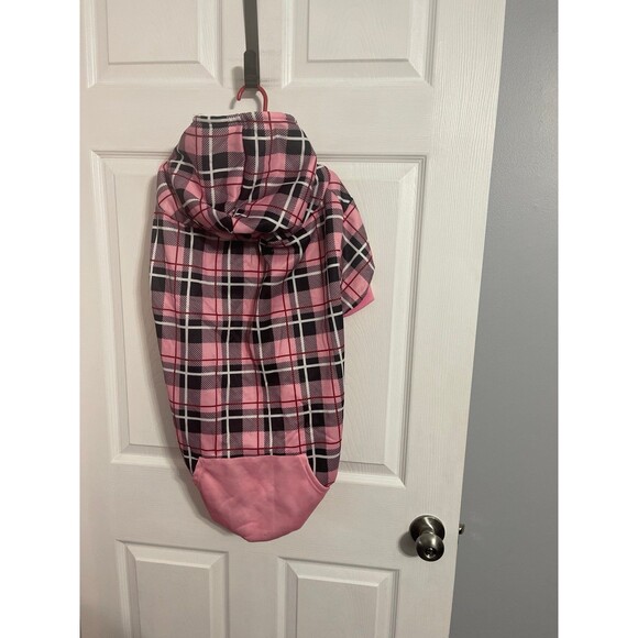 EXPAWLORER Plaid Dog Hoodie with Leash Hole Size XL New With Tag - Picture 5 of 8